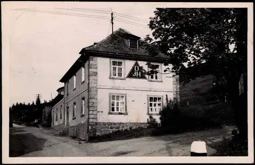 Ansichtskarte Oberwarmensteinach-Warmensteinach Jugendherberge Hütten 1955