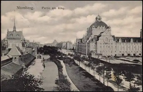 Ansichtskarte Nürnberg Partie am Ring 1910