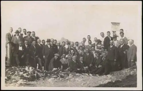 Foto Innsbruck Innsbrucker Nordkettenbahn Gruppenbild 1932 Privatfoto
