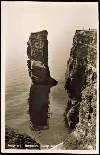 Ansichtskarte Helgoland (Insel) Nordspitze Lange Anna Fotokarte 1954