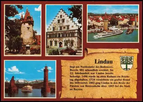 Lindau Bodensee Chronik Hafeneinfahrt Mangenturm Diebsturm Altes Rathaus 1991