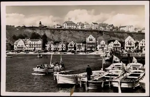Ansichtskarte Helgoland (Insel) Hafen 1938 n