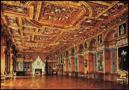 Wasserburg am Bodensee Schloß Heiligenberg Rittersaal im Renaissancestil 1990