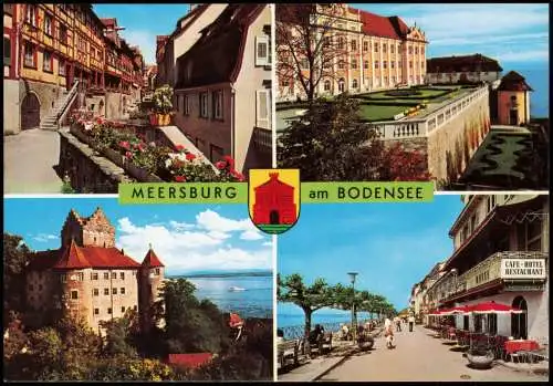 Ansichtskarte Meersburg Mehrbildkarte mit 4 Ortsansichten 1999