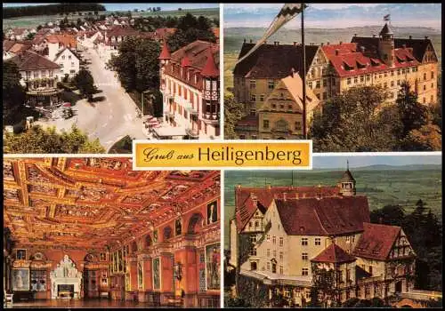 Heiligenberg (Bodenseekreis) Mehrbildkarte u.a. mit dem Schloß 1999