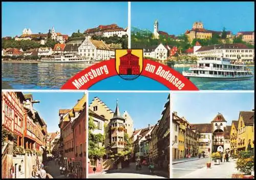 Ansichtskarte Meersburg Mehrbildkarte mit 5 Ortsansichten 2000