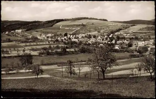 Ansichtskarte Waldmichelbach Blick zur Stadt 1956