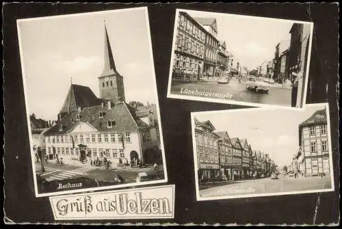 Ansichtskarte Uelzen Lüneburgerstraße Gudesstraße 3 Bild 1966