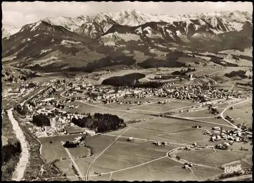 Ansichtskarte Sonthofen Luftaufnahme Luftbild 1958