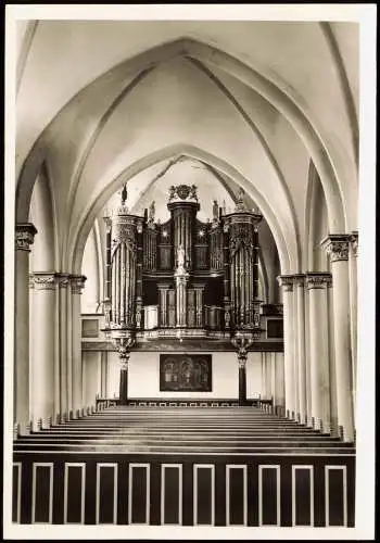 Ansichtskarte Berne St. Aegidius Mittelschiff und Orgel 1963