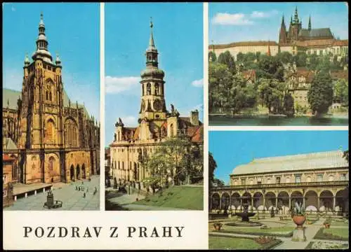 Postcard Prag Praha Mehrbild 1968