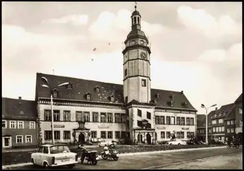 Sammelkarte Pegau Rathaus, Trabant - Chronikkarte 1972