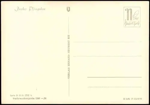 Cartoline Meran Merano Schloss Tirol Frohe Plingsten 1975