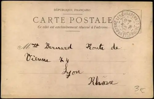 .Frankreich Patriotika France Mädchen NOUBLIEZ PAS D'AFFRANCH SVP 1908