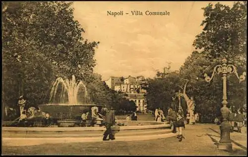 Cartoline Neapel Napoli Villa Comunale 1922