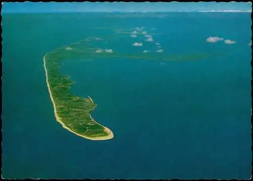 Insel Sylt Im Hintergrund die Insel Röm (Dänemark) Luftaufnahme 1972