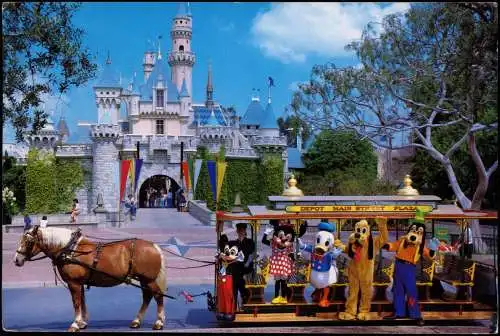 Postcard Anaheim Disneyland SLEEPING BEAUTY CASTLE 1991