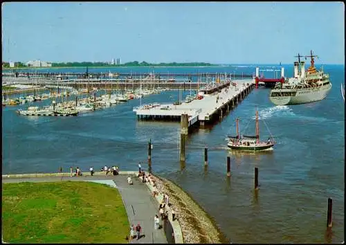 Ansichtskarte Cuxhaven Neue Seebäderbrücke 1982