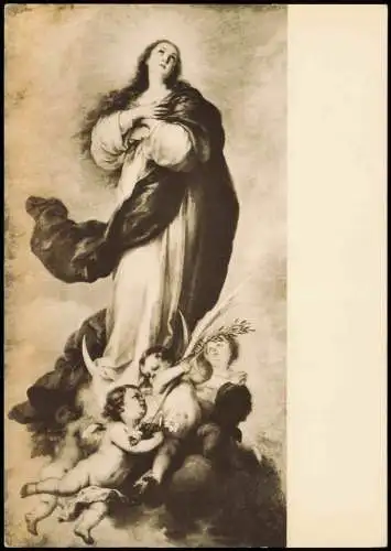 Ansichtskarte  Religiöse Künstlerkarte: Murillo (1617-1682) Immaculata 1960