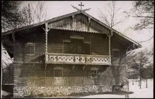 Ansichtskarte Oberstdorf (Allgäu) Blockhaus Holzhaus 1922