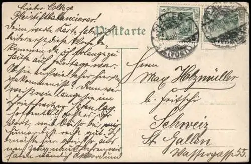 Ansichtskarte Jocketa-Pöhl Villenkolonie 1908