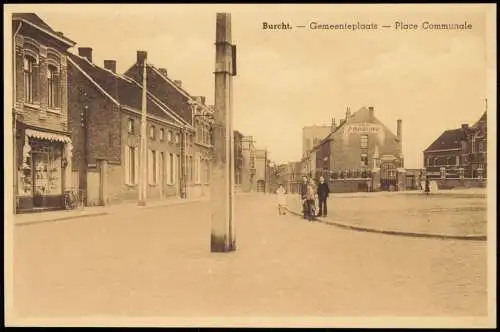 Postkaart Burcht-Zwijndrecht Burght Gemeenteplaats - Place Communale 1922