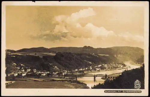 Ansichtskarte Bad Schandau Stadt, Schrammsteine 1929 Walter Hahn:2326