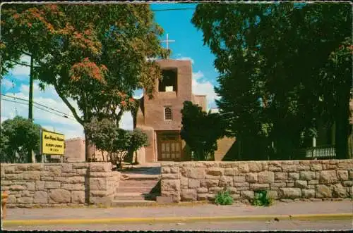 Postcard Santa Fe San Miguel Chapel/San Miguel Kapelle 1975