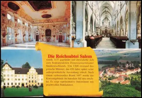 Ansichtskarte Salem Markgräfliches Schloss und Schlossschule 1999