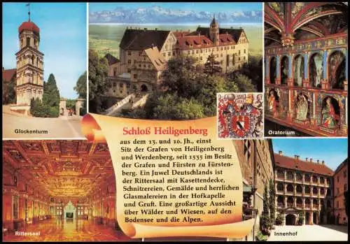 Heiligenberg (Bodenseekreis) Schloß (Mehrbildkarte, Chronik-Karte) 1998