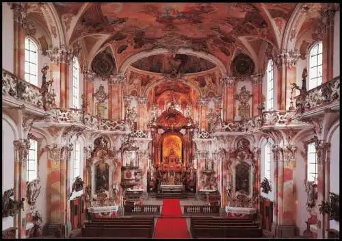 Birnau-Uhldingen-Mühlhofen Innenansicht Basilika Birnau am Bodensee 1990