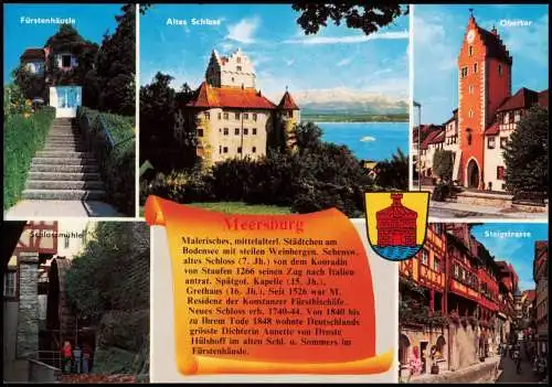 Ansichtskarte Meersburg Mehrbildkarte Stadtteilansichten (Chronik-Karte) 1998