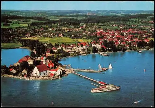 Wasserburg am Bodensee Luftbild Luftaufnahme Bodensee Partie 1979