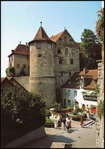 Ansichtskarte Meersburg Stadtteilansicht, Apotheke 1990