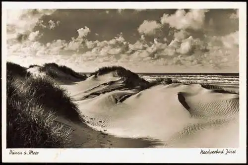 Ansichtskarte Juist Dünen u. Meer - Stimmungsbild 1959