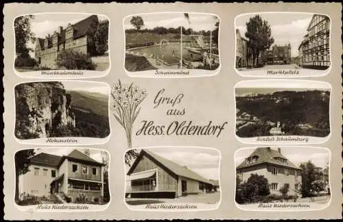 Hessisch Oldendorf Schwimmbad Haus Niedersachsen Schloß uvm 1963