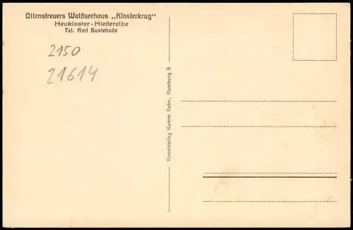 Neukloster - Niederelbe-Buxtehude Ottenstreuers Waldseehaus Klosterkrug 1919