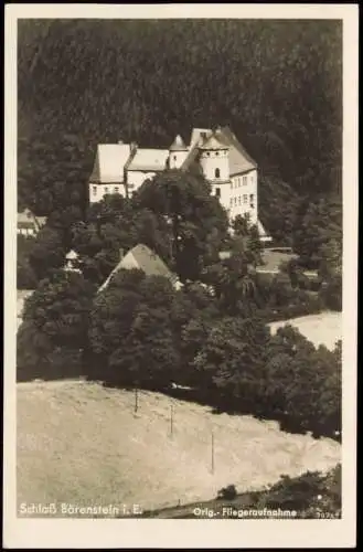 Bärenstein-Altenberg (Erzgebirge) Schloss Bärenstein Luftbild 1931