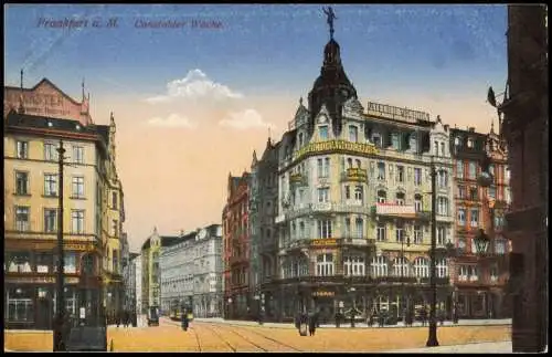 Ansichtskarte Frankfurt am Main Konstablerwache / Constabler Wache 1914