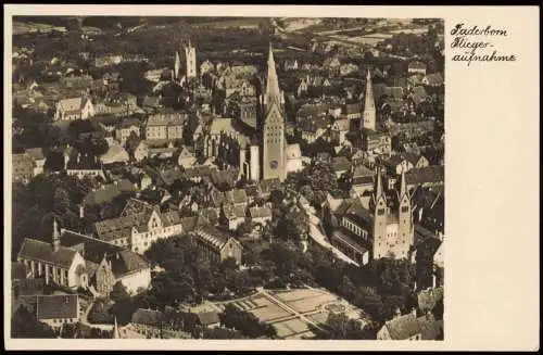 Ansichtskarte Paderborn Luftaufnahme Luftbild 1932