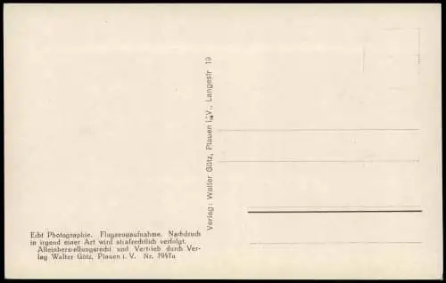 Ansichtskarte Plauen (Vogtland) Luftbild Fliegeraufnahme 1928