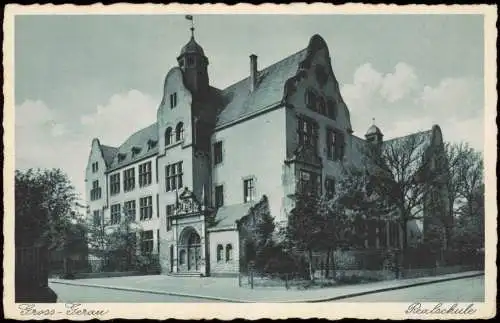 Ansichtskarte Groß-Gerau Realschule 1928