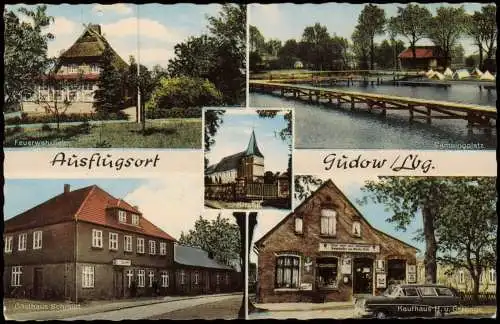 Ansichtskarte Gudow Campingplatz Kaufhaus 4 Bild 1962