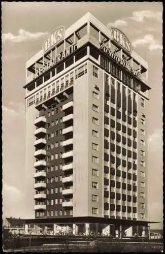 Ansichtskarte Velbert Wasserturm Hochhaus BKS Fotokarte 1961