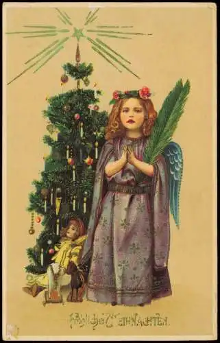 Ansichtskarte  Weihnachten - Christmas Weihnachtsbaum Christkind 1911