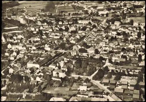 Ansichtskarte Rehau Luftbild Fliegeraufnahme 1965