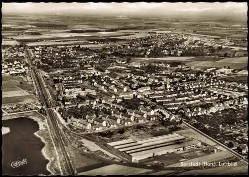 Ansichtskarte Sarstedt Luftbild Fliegeraufnahme 1965