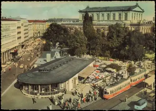 Ansichtskarte Hannover Café am Kröpcke - Straßenbahn 1968