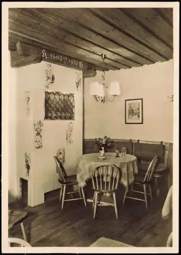 Ansichtskarte Meersburg s'Hinterstüble im Gasthof Zum Bären 1962