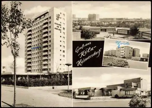 Ansichtskarte Heimersdorf-Köln Mehrbild Neubausiedlung 1976